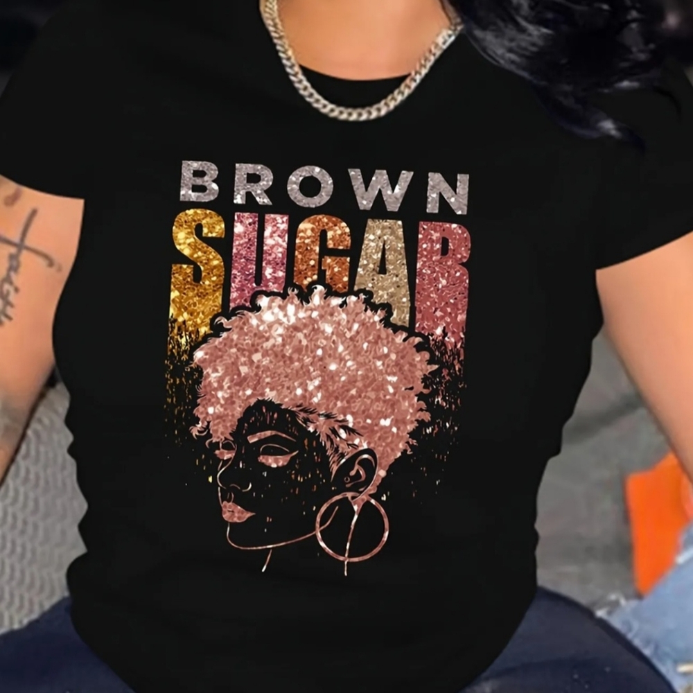 New 3XL Size 18 /20 Brown Sugar T-Shirt